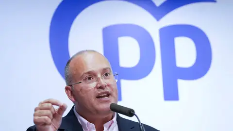 El portavoz del PP en el Congreso, Miguel Tellado, interviene en la Junta Directiva Provincial del PP de Valladolid