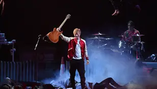 Imagen de archivo del Ed Sheeran durante un concierto