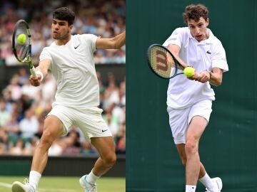 Carlos Alcaraz y Ugo Humbert, rivales en los octavos de final de Wimbledon 2024