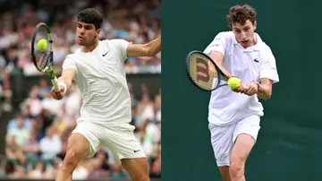 Carlos Alcaraz y Ugo Humbert, rivales en los octavos de final de Wimbledon 2024