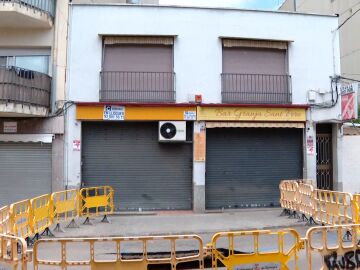  Boquete en la calzada en Terrassa