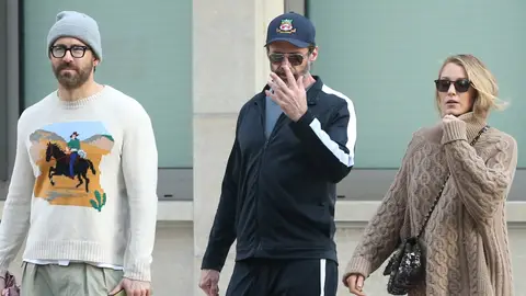 Ryan Reynolds, Hugh Jackman y Blake Lively Ryan Reynolds, Hugh Jackman y Blake Lively