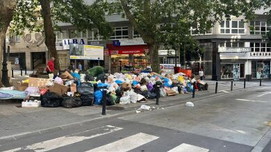 Continúa la huelga de basuras en A Coruña: 