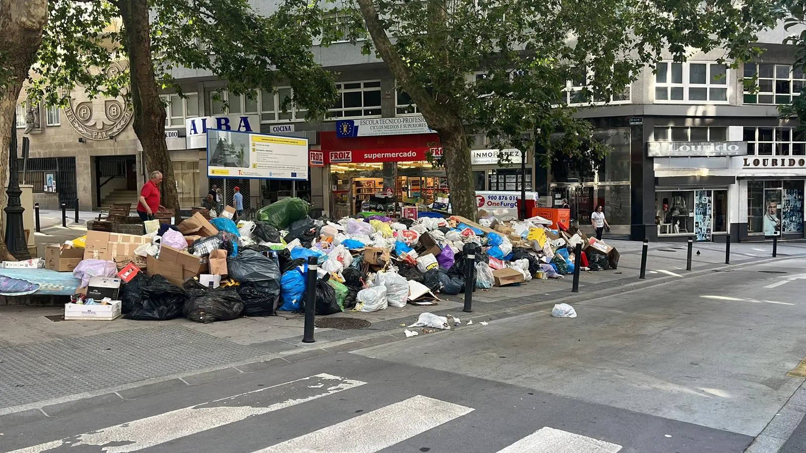 Imagen de los restos de basura
