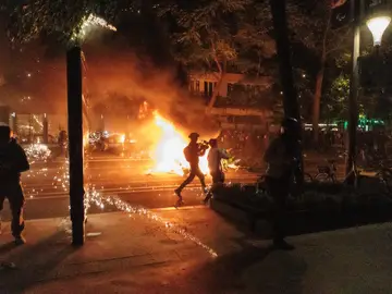 Manifestaciones en Francia tras la segunda vuelta de las elecciones Manifestaciones en Francia tras la segunda vuelta de las elecciones