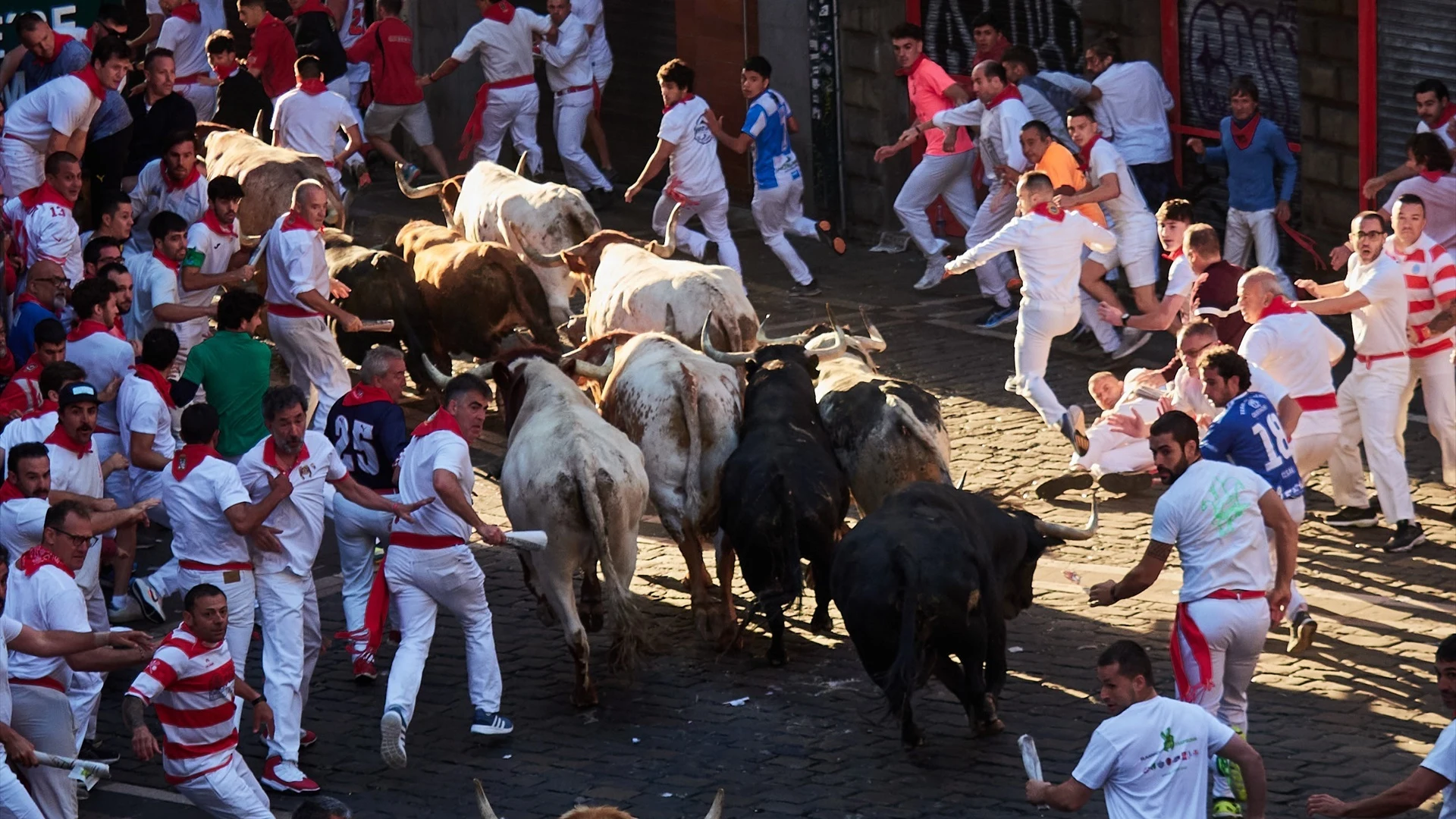 Segundo encierro en Pamplona Segundo encierro en Pamplona