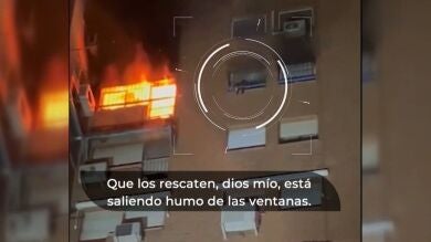 Trágico incendio mortal en Madrid: los espeluznantes momentos del fuego arrasando la vivienda