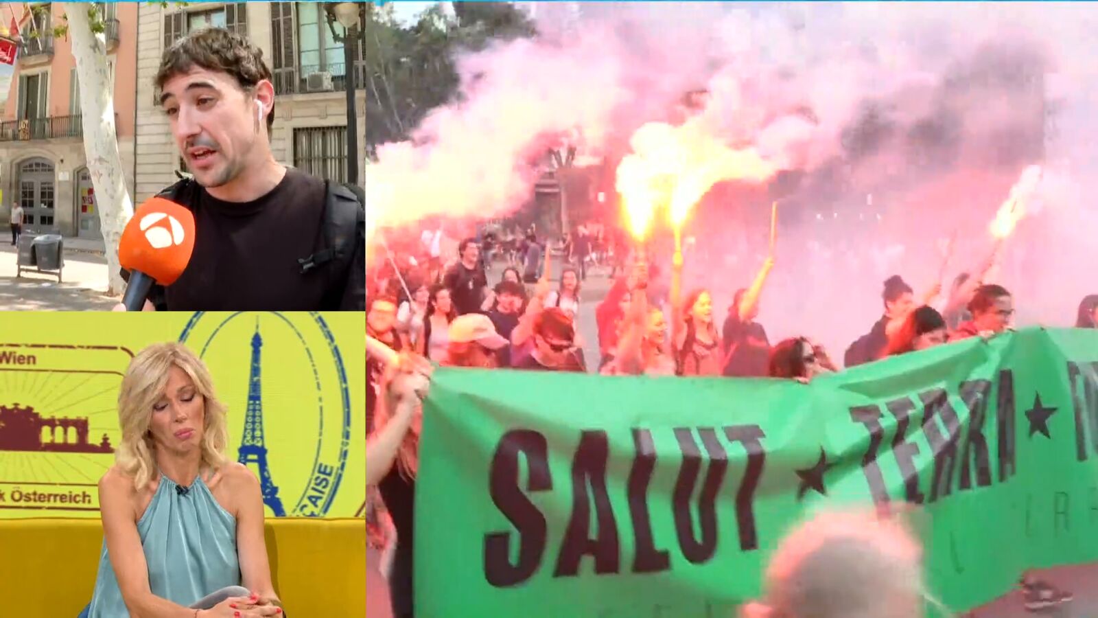 Activistas anti turismo: agresividad, tensión y acoso contra familias de viajeros en Barcelona