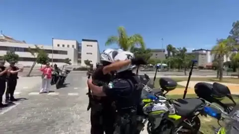 El vídeo de despedida al policía local de Jerez El vídeo de despedida al policía local de Jerez