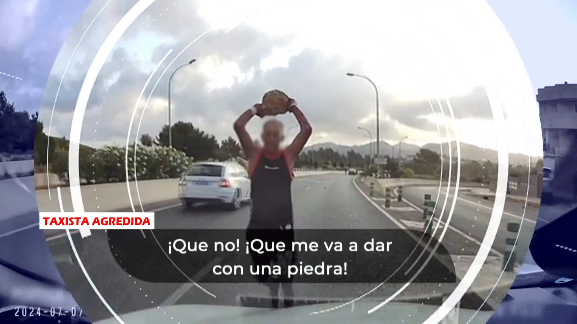 Ataque de hombre a una taxista Ataque de hombre a una taxista