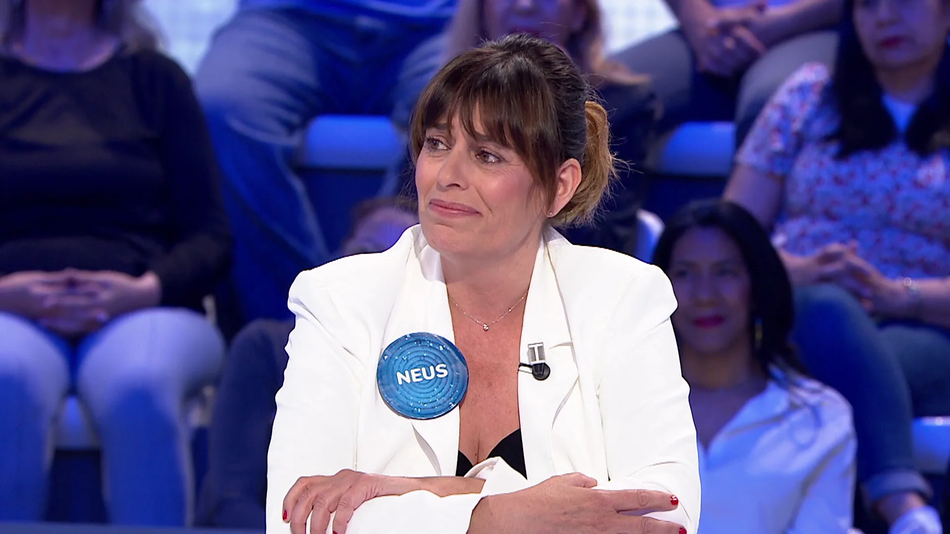 La emocionante despedida que provoca las l&aacute;grimas de Neus Sanz en Pasapalabra