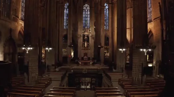 El conjunto de vidrieras de la Catedral de Barcelona han sido reparados