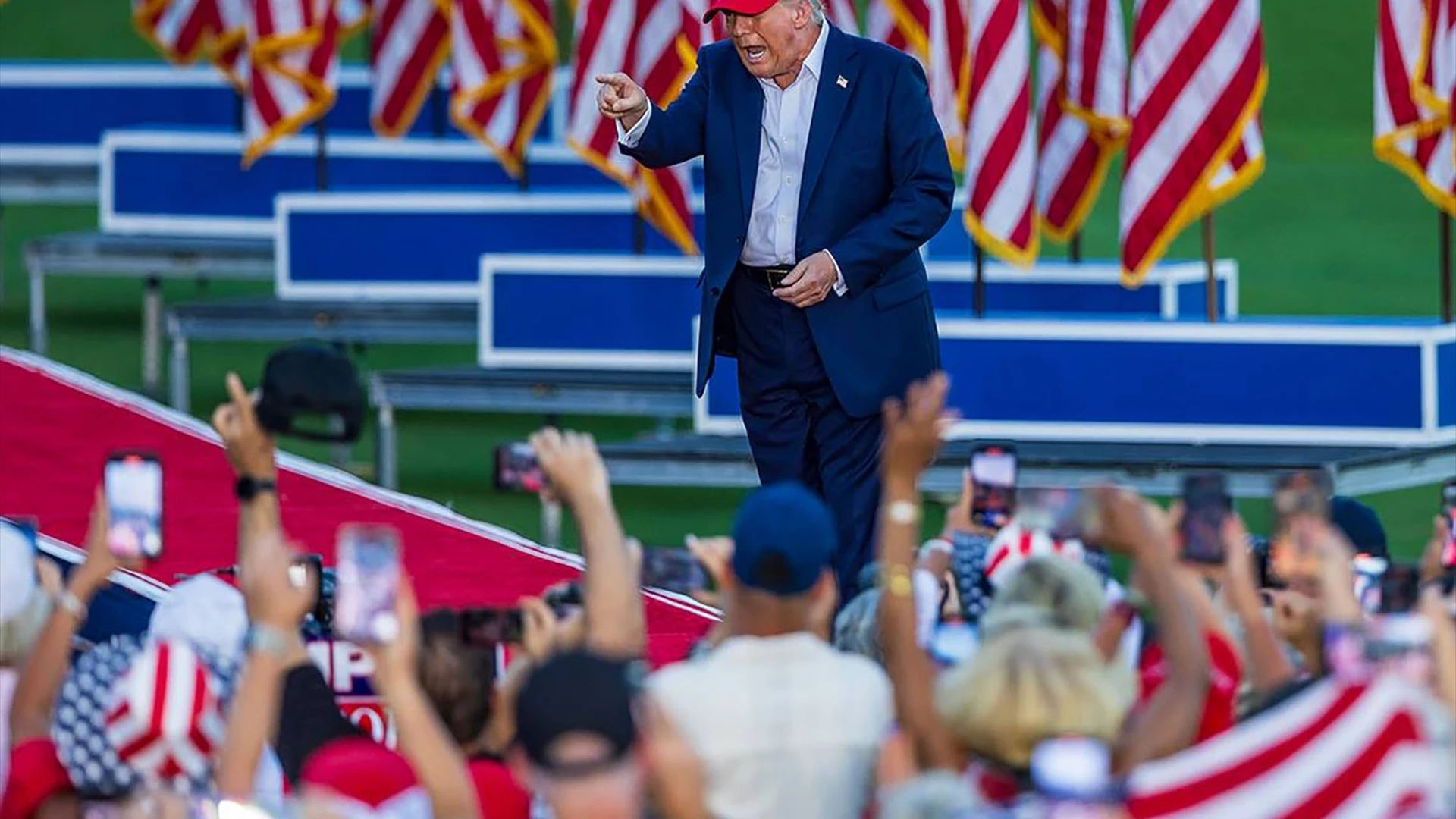 Donald Trump durante un acto de campaña Donald Trump durante un acto de campaña