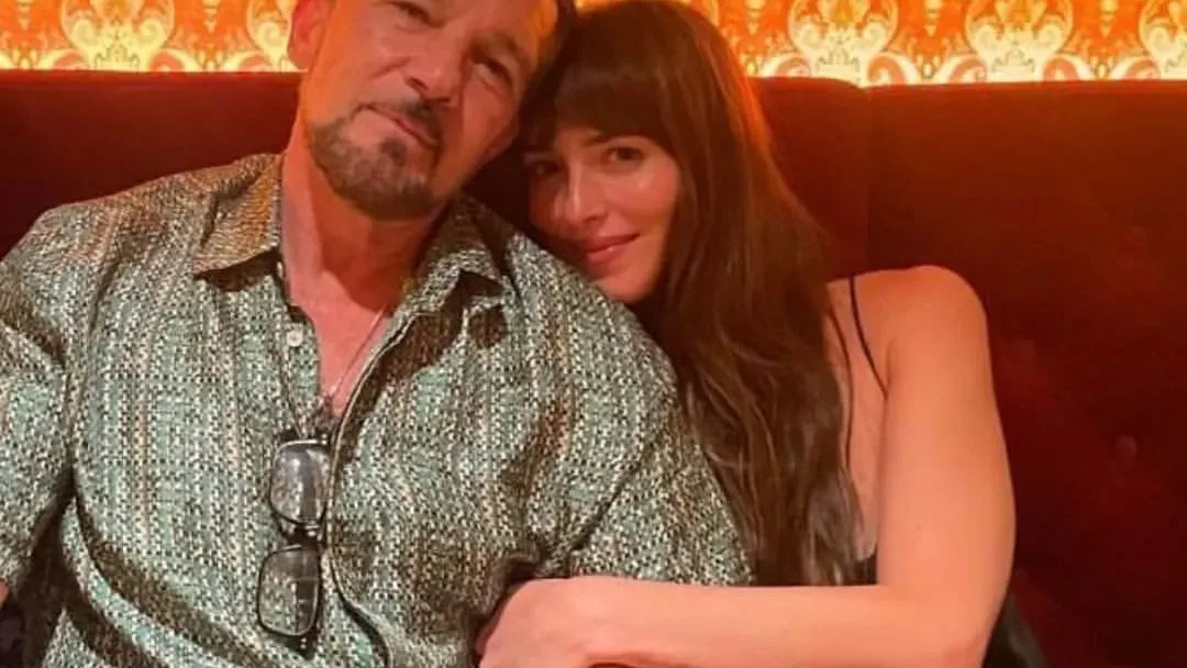 Antonio Banderas con Dakota Johnson en Málaga Antonio Banderas con Dakota Johnson en Málaga