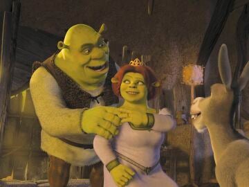  Shrek, Princesa Fiona y Asno