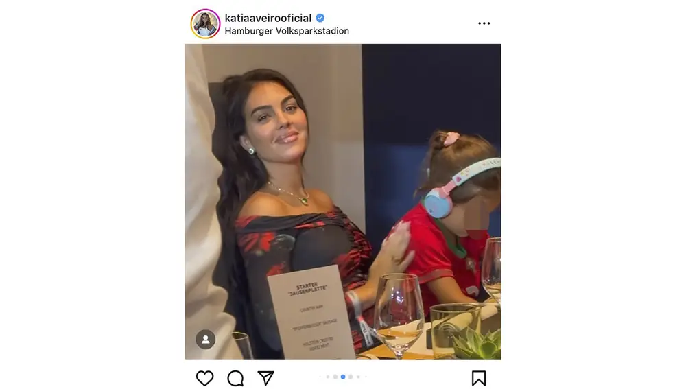 Georgina Rodríguez con su sobrina, hija de Katia Aveiro Georgina Rodríguez con su sobrina, hija de Katia Aveiro