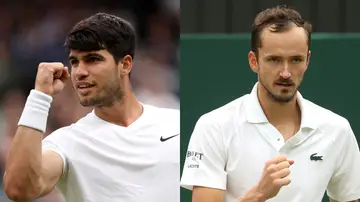 Carlos Alcaraz y Daniil Medvedev, rivales en las semifinales de Wimbledon 2024