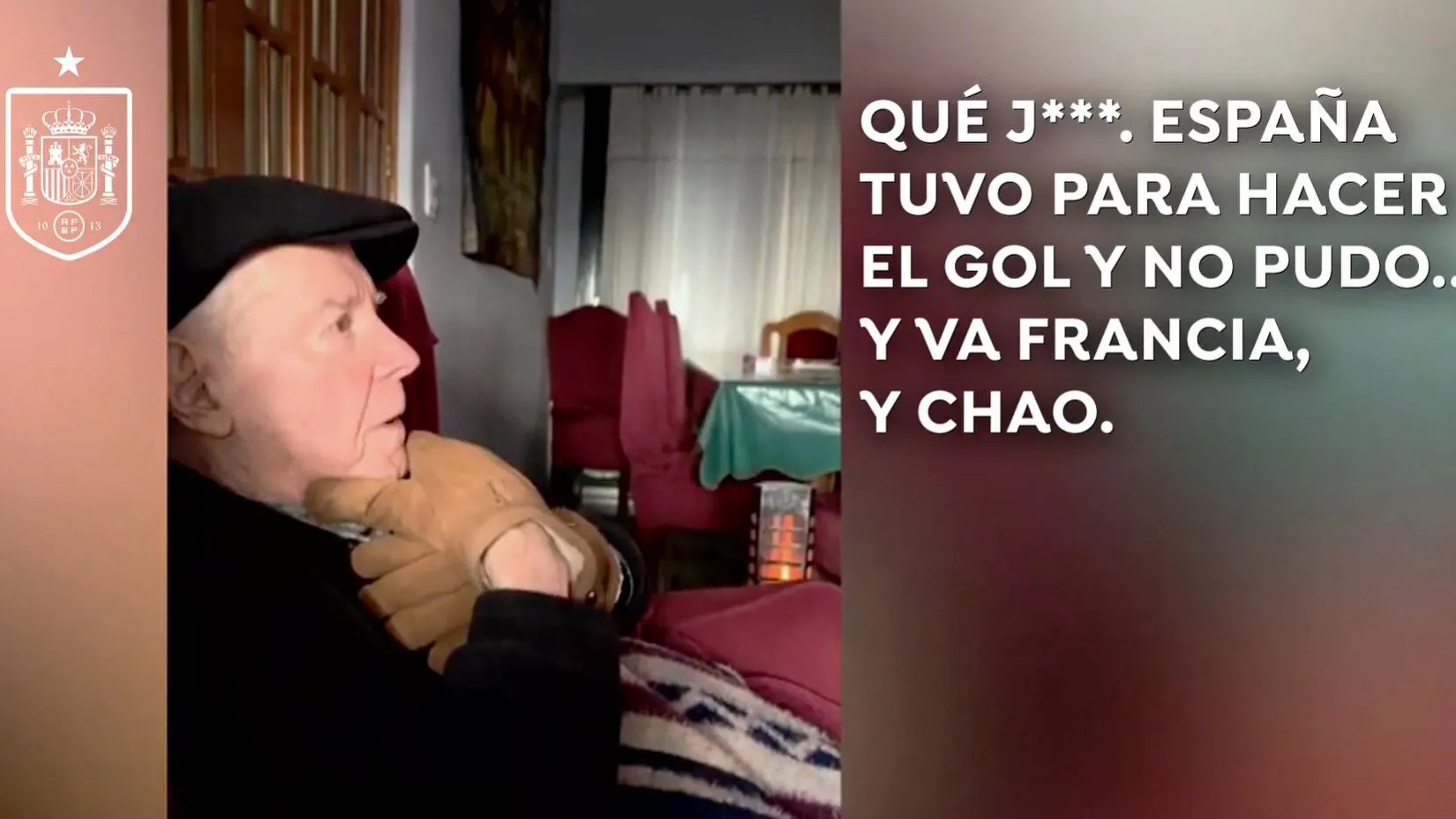 Jos&eacute; Pontes, el abuelo gallego que sufre con 'La Roja' desde Argentina