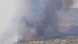 Peligroso incendio forestal en la base militar de Cerro Murciano por posible munici&oacute;n sin explotar