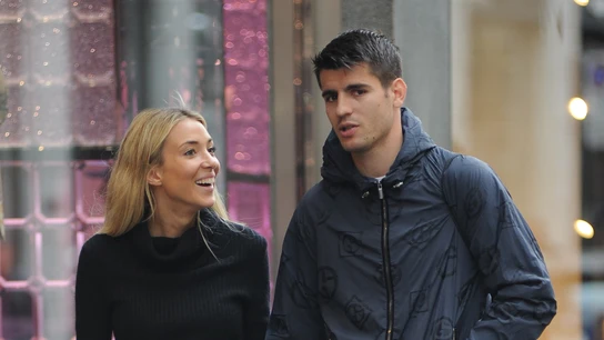 Alice Campello y Álvaro Morata en Milán Alice Campello y Álvaro Morata en Milán