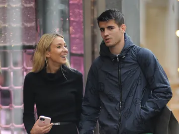 Alice Campello y Álvaro Morata en Milán Alice Campello y Álvaro Morata en Milán