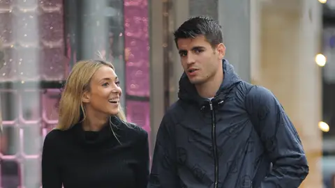 Alice Campello y Álvaro Morata en Milán Alice Campello y Álvaro Morata en Milán