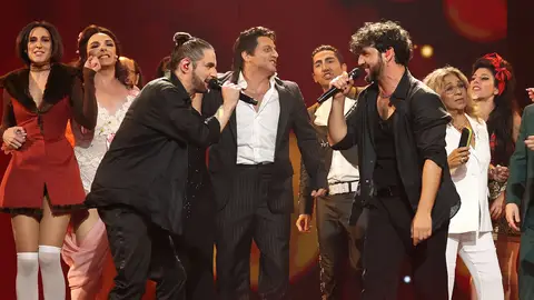 La proeza de Juanra Bonet gracias a Fran Perea en la gala que reveló al quinteto de finalistas de Tu cara me suena 11 La proeza de Juanra Bonet gracias a Fran Perea en la gala que reveló al quinteto de finalistas de Tu cara me suena 11