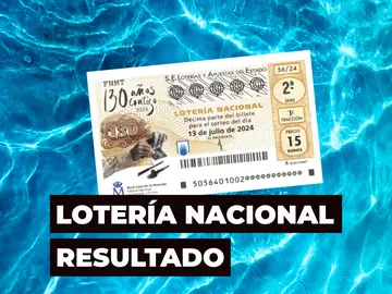 Sorteo extraordinario de julio de la Lotería Nacional: Comprobar décimo de hoy sábado 13 de julio, en directo Sorteo extraordinario de julio de la Lotería Nacional: Comprobar décimo de hoy sábado 13 de julio, en directo