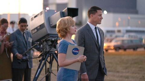 Scarlett Johansson y Channing Tatum en su película Fly me to the moon