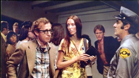 Woody Allen y Shelley Duvall en Annie Hall