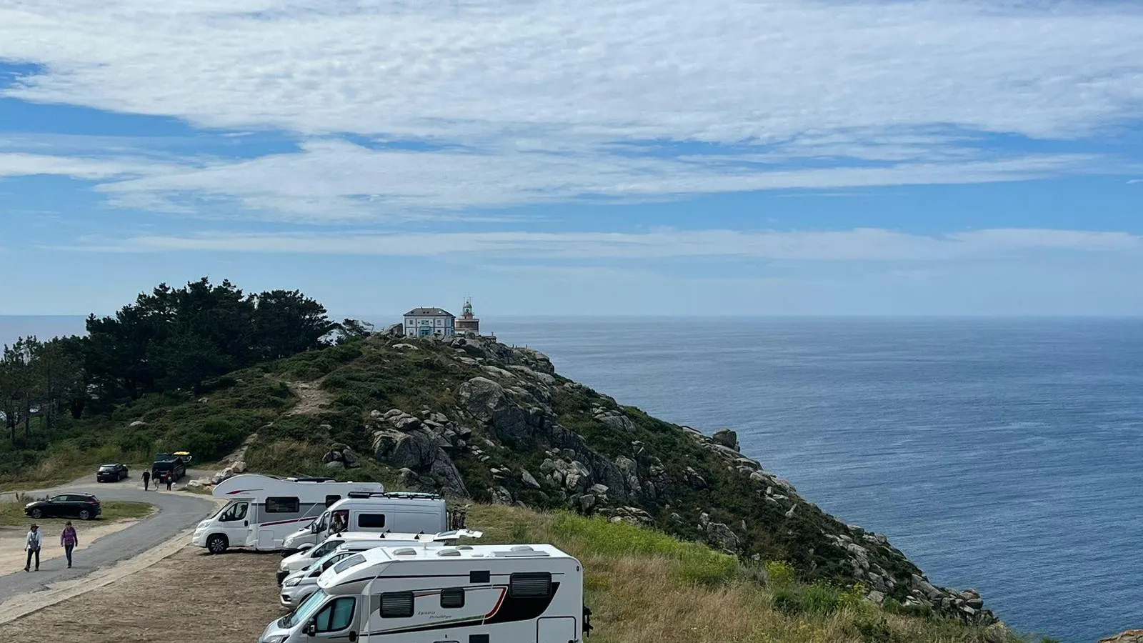 Imagen de caravanas en Fisterra Imagen de caravanas en Fisterra
