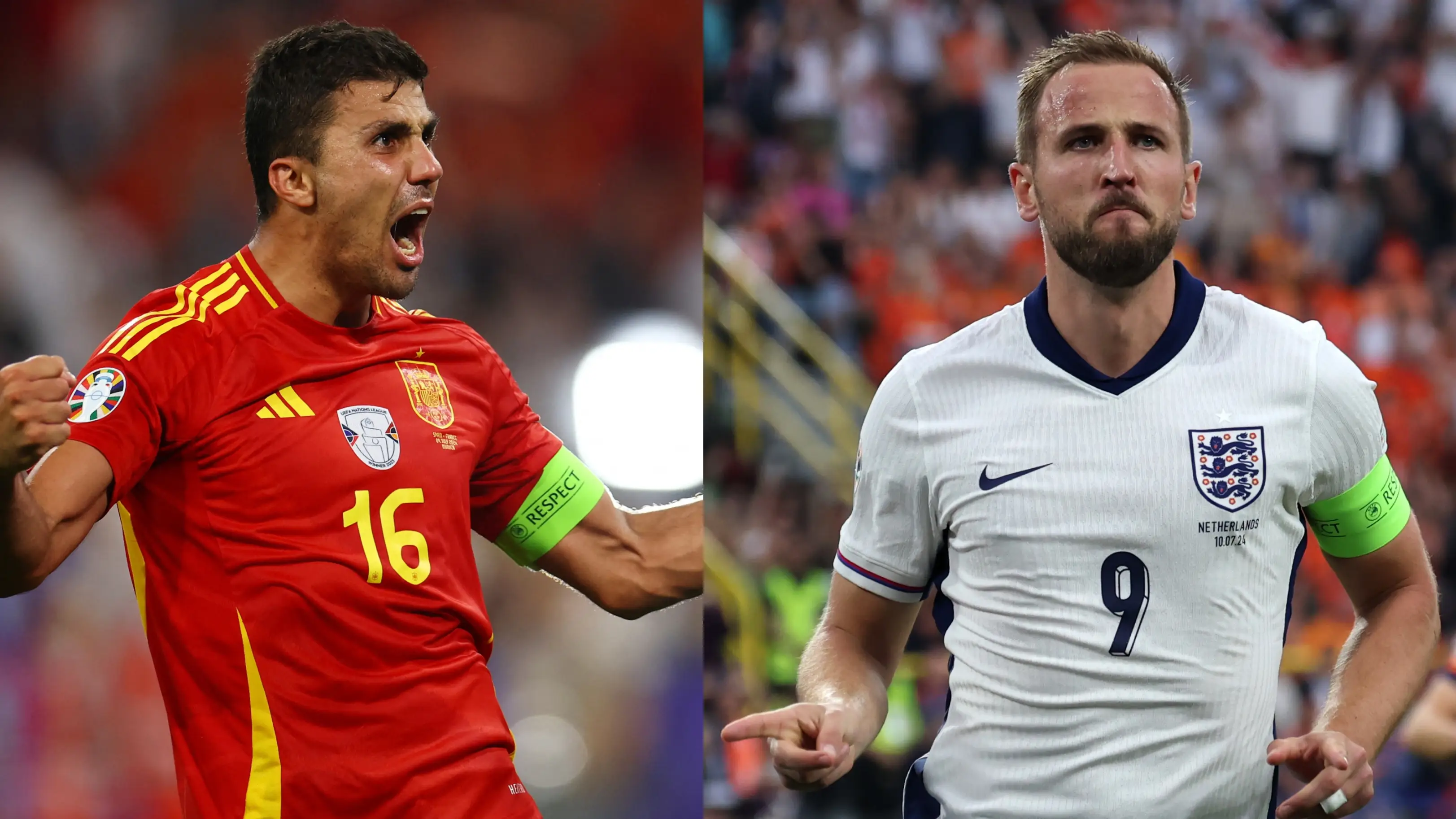 Rodri y Harry Kane, en la Eurocopa 2024 Rodri y Harry Kane, en la Eurocopa 2024