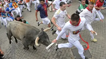 Los toros del séptimo encierro de San Fermín 2024