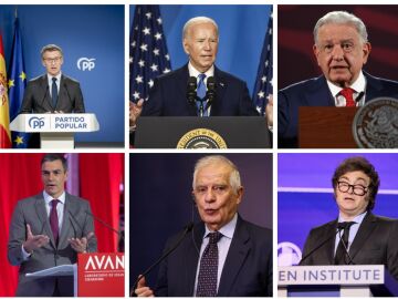 Feijóo, Biden, López Obrador, Sánchez, Borrell y Milei