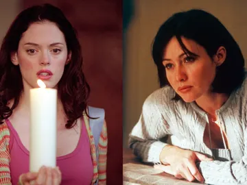 Rose McGowan y Shannen Doherty en Embrujadas Rose McGowan y Shannen Doherty en Embrujadas