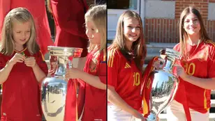 La imagen de las infantas con el trofeo de la Eurocopa: de 2012 a 2024