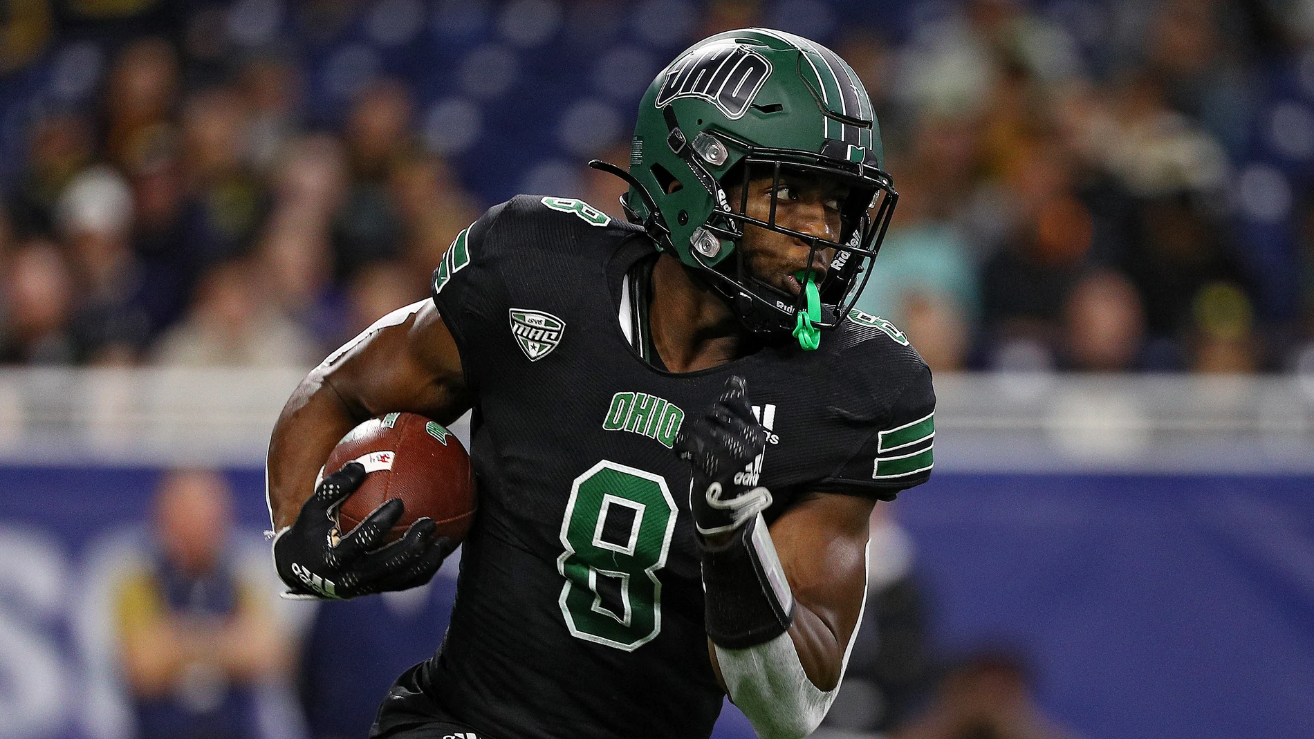 Jacoby Jones, en un partido con los Ohio Bobcats en diciembre de 2022 Jacoby Jones, en un partido con los Ohio Bobcats en diciembre de 2022