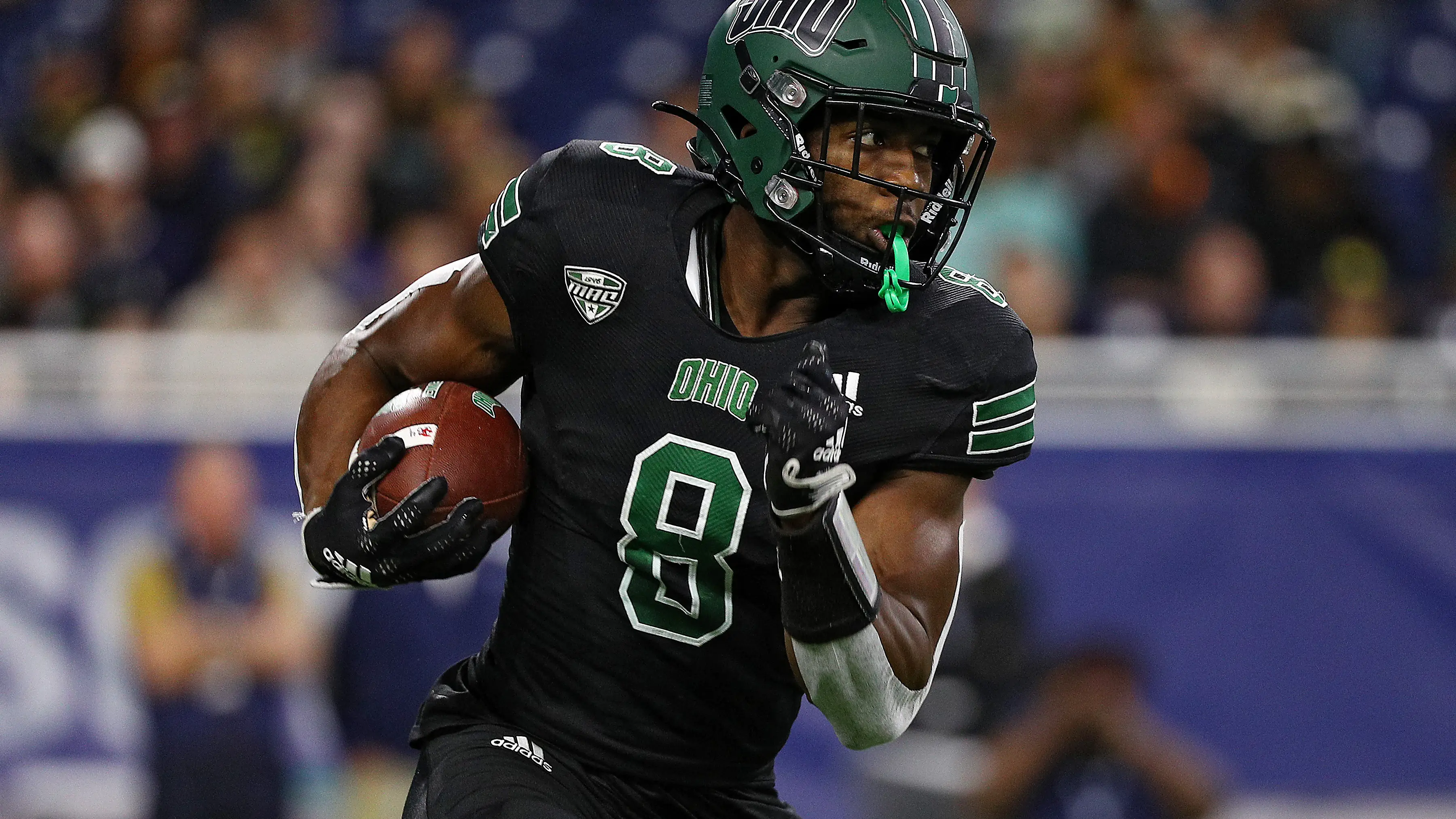 Jacoby Jones, en un partido con los Ohio Bobcats en diciembre de 2022