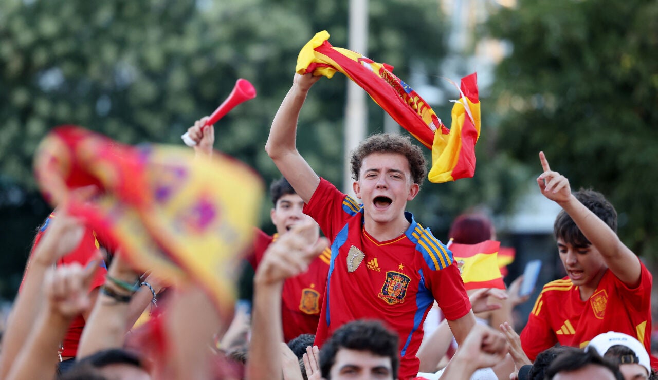 Aficionados de la Selecci&oacute;n espa&ntilde;ola de f&uacute;tbol