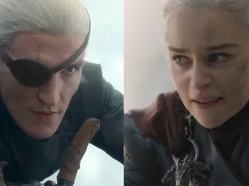 Aemond en La Casa del Dragón y Daenerys Targaryen en Juego de Tronos Aemond en La Casa del Dragón y Daenerys Targaryen en Juego de Tronos