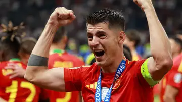 Álvaro Morata tras ganar la Eurocopa 2024 Álvaro Morata tras ganar la Eurocopa 2024