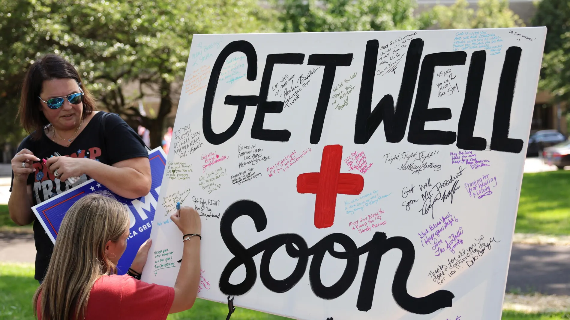 Pancarta de apoyo a Donald Trump Pancarta de apoyo a Donald Trump