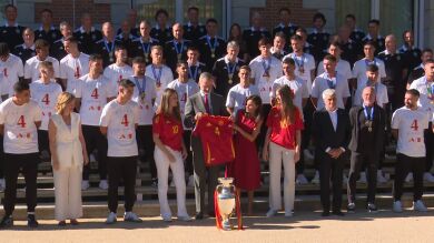 La Familia Real recibe a la Selección Española tras su victoria en la Eurocopa 2024: 