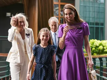 Kate Middleton y la princesa Charlotte en Wimbledon Kate Middleton y la princesa Charlotte en Wimbledon