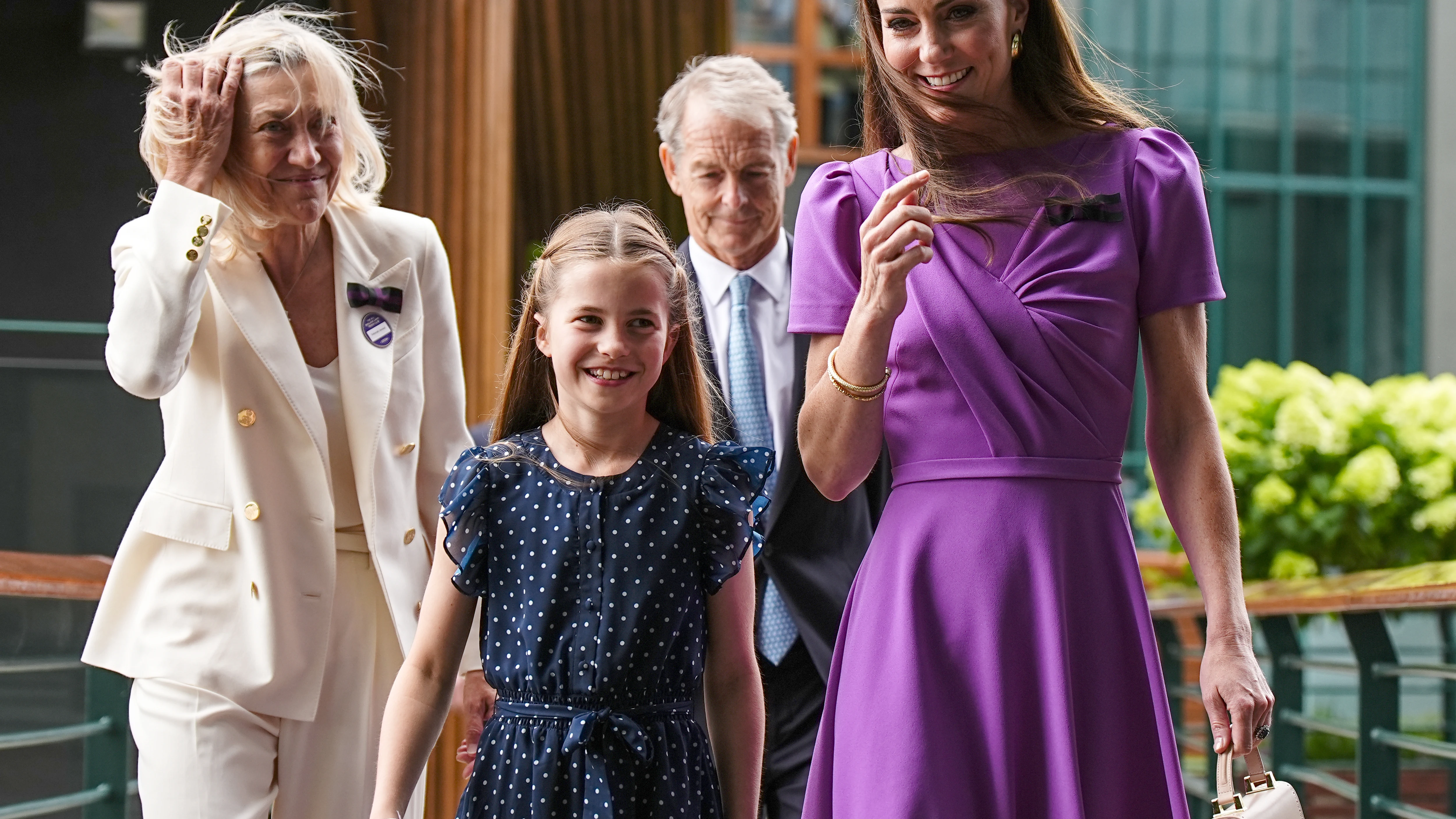 Kate Middleton y la princesa Charlotte en Wimbledon