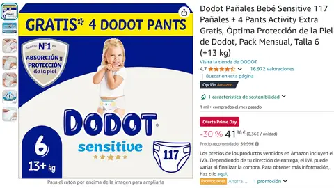 Pañales Dodot Pañales Dodot