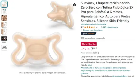Chupete Zero Zero de Suavinex Chupete Zero Zero de Suavinex