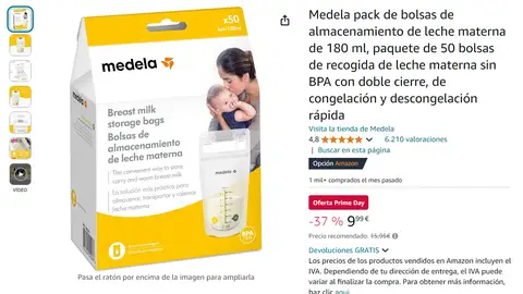 Bolsas de almacenamiento de leche materna de Medela Bolsas de almacenamiento de leche materna de Medela
