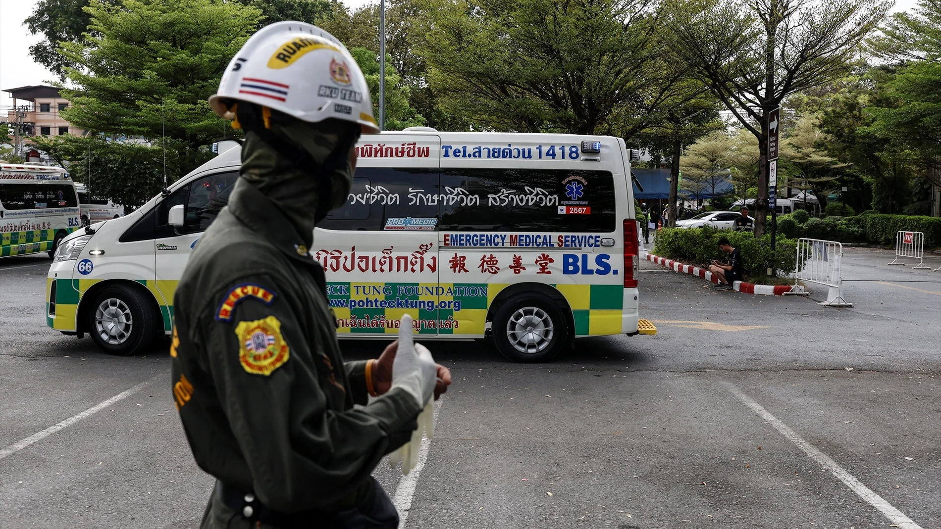 Imagen de archivo de una ambulancia de Bangkok