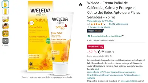 Crema de pañal Weleda Crema de pañal Weleda